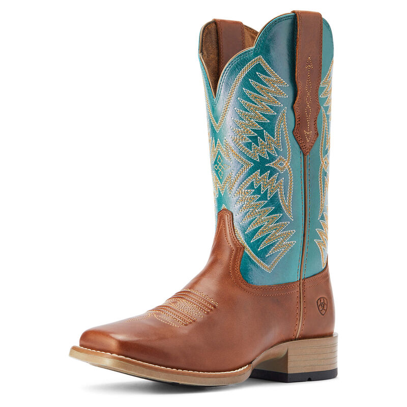 Ariat Odessa Stretchfit - Naisten Ruskea/Turkoosi Bootsit ( JYIRWB-497 )